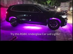 APP/Remote Control Car Underflow Light Kit RGB Underbody Underflow Atmosfera do carro Flexível sob Glo