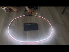 Lâmpadas de atmosfera de carro de LED multicolor com controle remoto