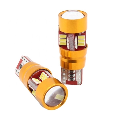 diodo emissor de luz das ampolas do carro 27SMD de 12V Canbus T10 3014 para a abóbada dos caminhões que lê a luz de estacionamento da reserva