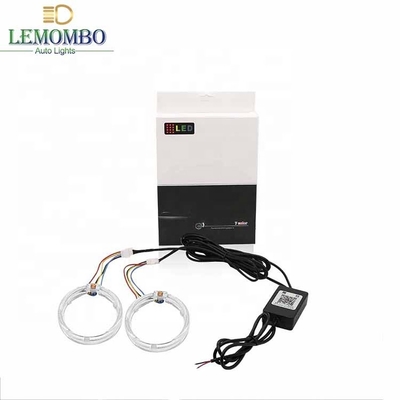 comprar O interior do carro dos anéis do halo de DRL RGB conduziu as luzes ambientais CCFL Angel Devil Eyes 80mm 95mm 105mm 110mm online manufacture