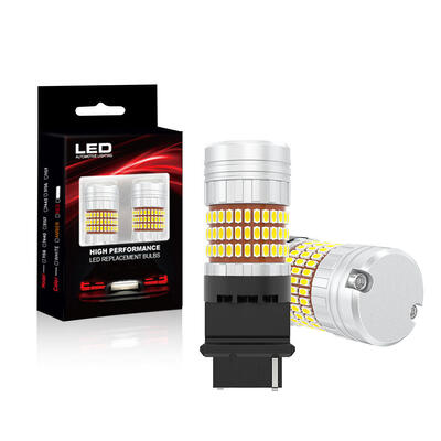 comprar CANBUS lâmpadas LED Resistente embutido 3156 3157 3156K P27W T25 Com 3014 LED Chips 27W 1000LM Ambre Branco para 12V Turn Signal Light online manufacture