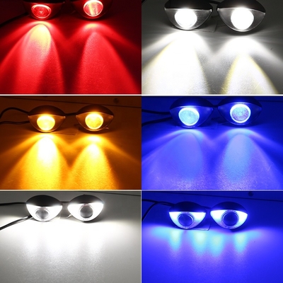 Faróis feitos sob encomenda Hawk Eye Lights 10SMD do diodo emissor de luz da motocicleta de 300LM 6000K
