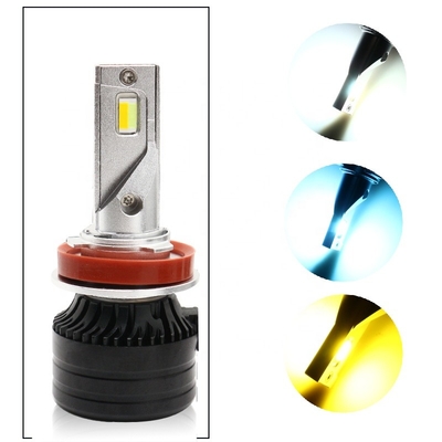 Lâmpada alterada A automotivo do foglight 12-36V do farol dos faróis do diodo emissor de luz da Três-cor do diodo emissor de luz H11 da luz da cabeça do carro