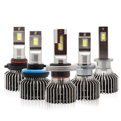 Bulbos os mais brilhantes brilhantes super conduzidos 9006/HB4 H13 H1 H3 do farol H8 de H7 H4 H11 80W 9005