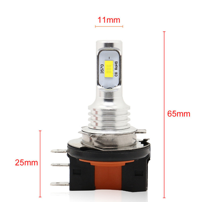 Faróis automotivos dos bulbos de halogênio do farol DRL do diodo emissor de luz de Luces Para Carros H15