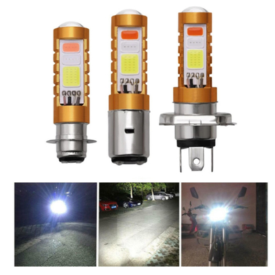 3 vermelho azul branco do farol H4 H6 80W P15D BA20D do diodo emissor de luz da ESPIGA das cores