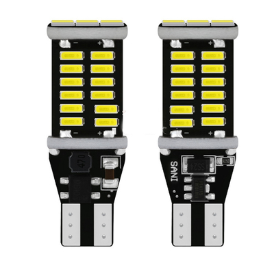 Ampola automotivo de sinal do carro de Luz 12V das piscas-pisca do diodo emissor de luz de T15 4014 Canbus