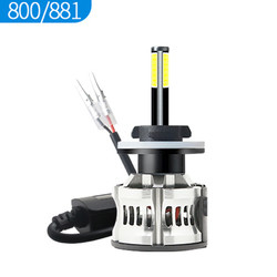 8 farol automotivo 6000K 360 Canbus do diodo emissor de luz dos lados H1 H3 H4 H7 9005 9006