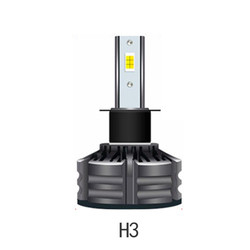 Os bulbos conduzidos os mais brilhantes H1 H3 H4 H7 H11 9005 9006 do farol da cor do universal 3