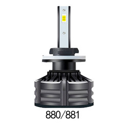 Os bulbos conduzidos os mais brilhantes H1 H3 H4 H7 H11 9005 9006 do farol da cor do universal 3