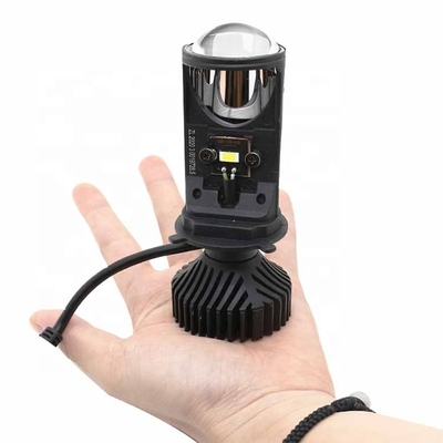 Bulbo do farol do carro do diodo emissor de luz do Bi Y6 lente do projetor do sistema de iluminação do mini H4 auto