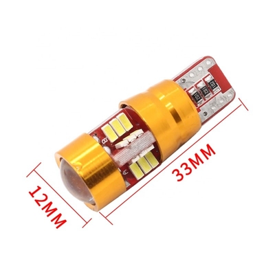 diodo emissor de luz das ampolas do carro 27SMD de 12V Canbus T10 3014 para a abóbada dos caminhões que lê a luz de estacionamento da reserva