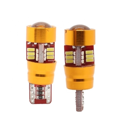 diodo emissor de luz das ampolas do carro 27SMD de 12V Canbus T10 3014 para a abóbada dos caminhões que lê a luz de estacionamento da reserva
