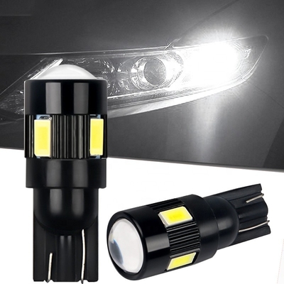 Ampolas conduzidas Nonpolarity de lado do carro de T10 5630 6 SMD alteraram C.C. 12V do bulbo do diodo emissor de luz