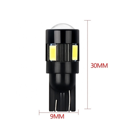 Ampolas conduzidas Nonpolarity de lado do carro de T10 5630 6 SMD alteraram C.C. 12V do bulbo do diodo emissor de luz