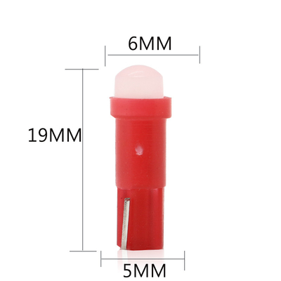 12v conduziu luzes indicadoras para a ESPIGA 1SMD diodo emissor de luz vermelho/verde/amarelo/azul/branco de 3D dos carros T5
