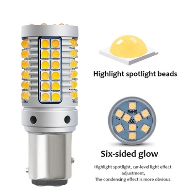 o automóvel de 69smd Ba15s conduziu as luzes de pisca-pisca 23w Canbus 7440 3030