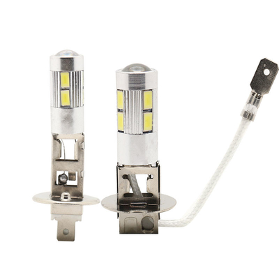 A névoa das luzes de névoa H1 do automóvel 5630 10SMD Smd que conduz H3 conduziu a ampola 12V de névoa