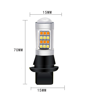 A pisca-pisca conduzida ilumina a cor 7440 T20 CANBUS do dobro 2835 42SMD para impedir o Stroboscopic