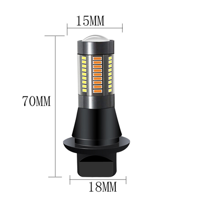 A pisca-pisca do freio do diodo emissor de luz de T20 CANUBS ilumina 7440 4014 66SMD conduziu luzes de corrida do dia