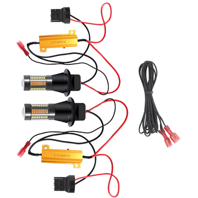 A pisca-pisca do freio do diodo emissor de luz de T20 CANUBS ilumina 7440 4014 66SMD conduziu luzes de corrida do dia