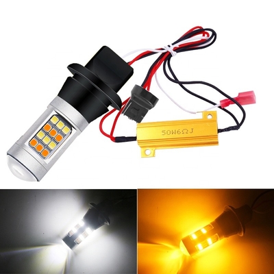 A cor do dobro 2835 42SMD conduziu a pisca-pisca 7440 T20 CANBUS da luz de freio impedir o Stroboscopic