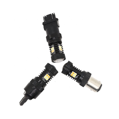 Luzes de pisca-pisca amarelas brancas do freio do diodo emissor de luz do Switchback 12V da cor dupla 1157 3157 7443 3030 16SMD