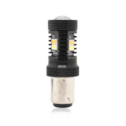 Luzes de pisca-pisca amarelas brancas do freio do diodo emissor de luz do Switchback 12V da cor dupla 1157 3157 7443 3030 16SMD