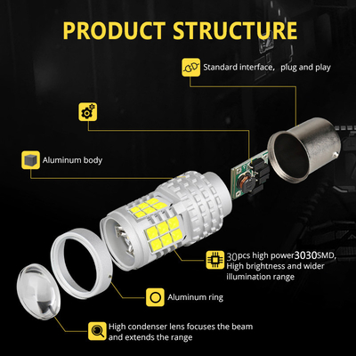 Farol de inversão das luzes de pisca-pisca 3030 feitos sob encomenda do freio do diodo emissor de luz 30SMD