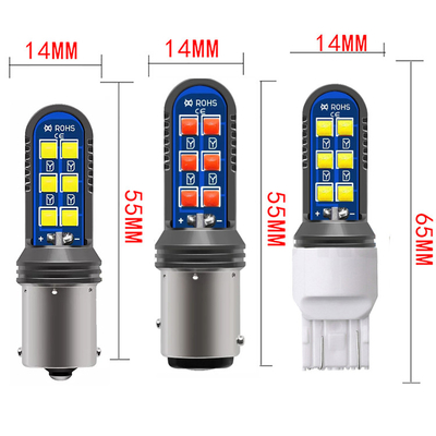 o universal 5w conduziu a pisca-pisca Mini Headlamps 12SMD da luz da cauda