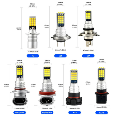 Luzes de névoa universais H11 claro de duas cores do automóvel do poder superior 9006 881 H3 H8 H7 3030