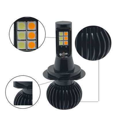 O universal de duas cores instantâneo conduzido 880 da ampola de H1 H3 H4 H7 H8 H11 9006 conduziu luzes de névoa