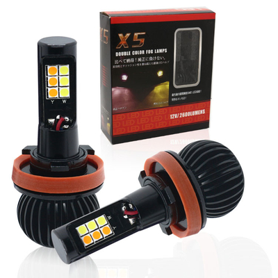 O universal de duas cores instantâneo conduzido 880 da ampola de H1 H3 H4 H7 H8 H11 9006 conduziu luzes de névoa