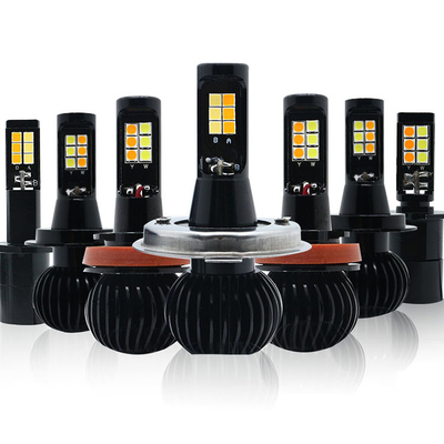 O universal de duas cores instantâneo conduzido 880 da ampola de H1 H3 H4 H7 H8 H11 9006 conduziu luzes de névoa