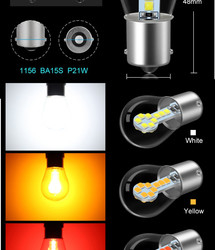 1156 luzes de pisca-pisca do freio do diodo emissor de luz do diodo emissor de luz 1157 BAY15D de BA15S únicas/baioneta dupla do contato