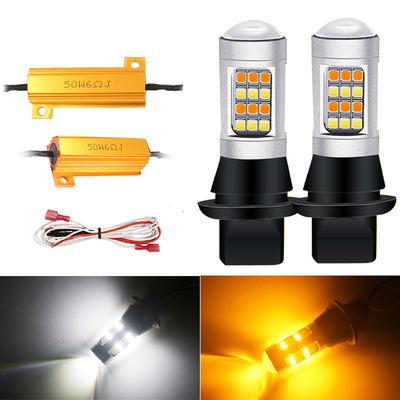 O automóvel 1157 do OEM conduziu luzes conduzidas T20 do freio e de pisca-pisca 2835 7443 luzes de piscamento brancas do carro