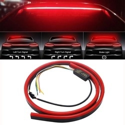 O terço de piscamento vermelho flexível da tira de tubo do diodo emissor de luz do farol do carro trava a montagem alta leve da cauda traseira