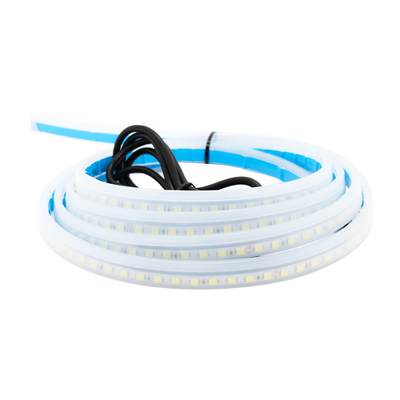 luzes impermeáveis flexíveis DRL do guia do fluxo do freio da pisca-pisca da tira de tubo do diodo emissor de luz do farol do carro de 2pcs 12V