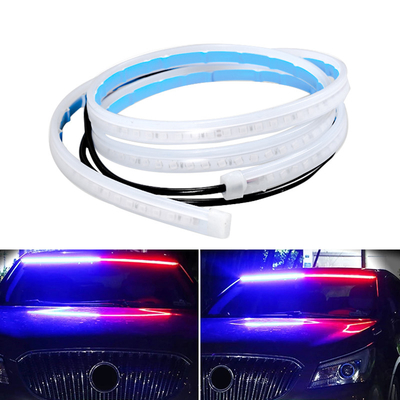 faróis impermeáveis flexíveis leves DRL da tira da corrida do tempo do dia do diodo emissor de luz do carro de 2pcs 12V