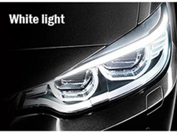 luz 2pcs do guia do fluxo do freio da tira de tubo do diodo emissor de luz do farol do carro do dia de 30cm 45cm 60cm