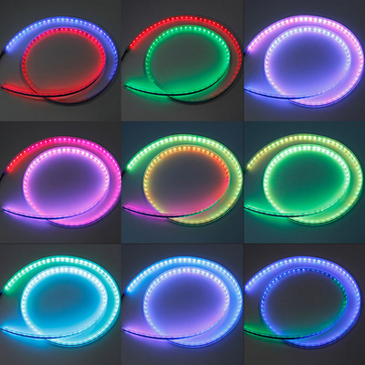 tira conduzida flexível sequencial magro clara da pisca-pisca da corrida do tempo do dia de 2pcs 30/45/60 cm RGBLED