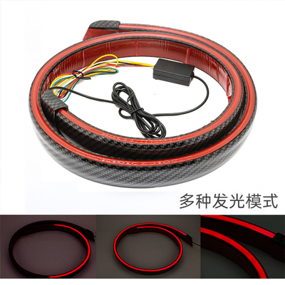 fibra conduzida flexível do carbono da luz da cauda do carro de 5W 12V para o aviador