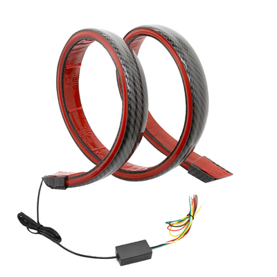 fibra conduzida flexível do carbono da luz da cauda do carro de 5W 12V para o aviador
