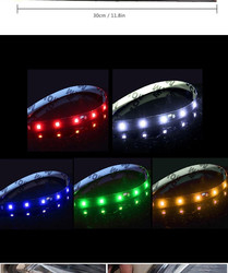 luz de aviso da emergência do remendo da tira de tubo 3528 do diodo emissor de luz do farol do carro de 30cm