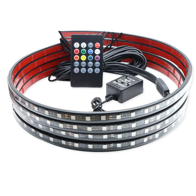 O farol colorido do carro da ambiência do controle da voz conduziu a tira RF decorativo Rgb 5050