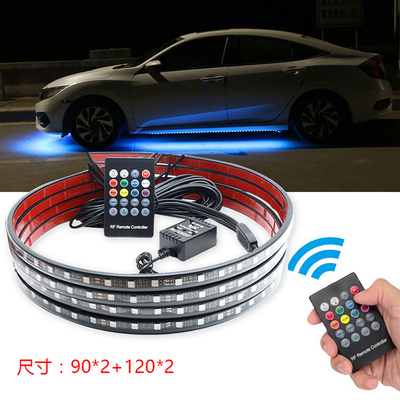 O farol colorido do carro da ambiência do controle da voz conduziu a tira RF decorativo Rgb 5050