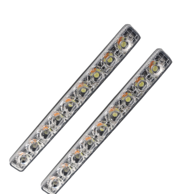 Tira de tubo conduzida do carro de Drl do automóvel farol de alumínio de duas cores com lente do ABS