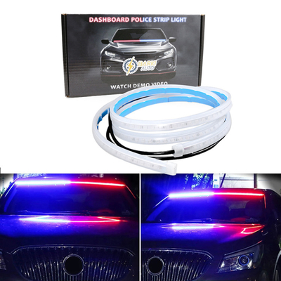 tira clara conduzida exterior 120cm impermeável branco do aviso da porta do carro 12V