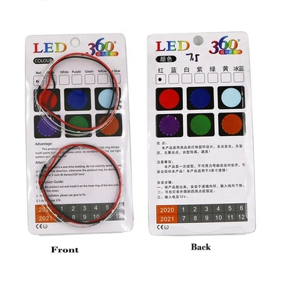 RGB 2,5 olhos ambientais do diabo do diodo emissor de luz do anel do farol das luzes do carro do diodo emissor de luz de 3,0 polegadas