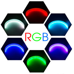 As luzes ambientais APP do carro do diodo emissor de luz do IP 67 controlam o jogo dos anéis do halo do demônio do grau SMD de Angel Eye Kits 360 do farol